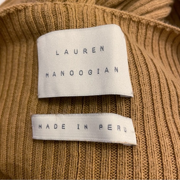 LAUREN MANOOGIAN RIB Cavorting and Cashmere DRESS IN IVORY size M - Picture 14 of 16